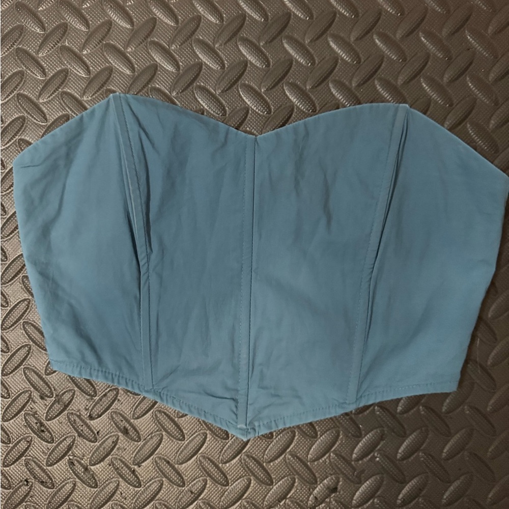 La Hearts Deep Blue Strapless Top
